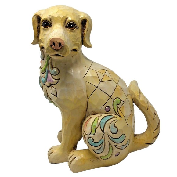 Jim Shore Yellow Labrador Retriever 10" Constance 2011 Outdoor Living Collection - Picture 1 of 14